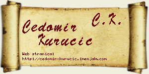 Čedomir Kurucić vizit kartica